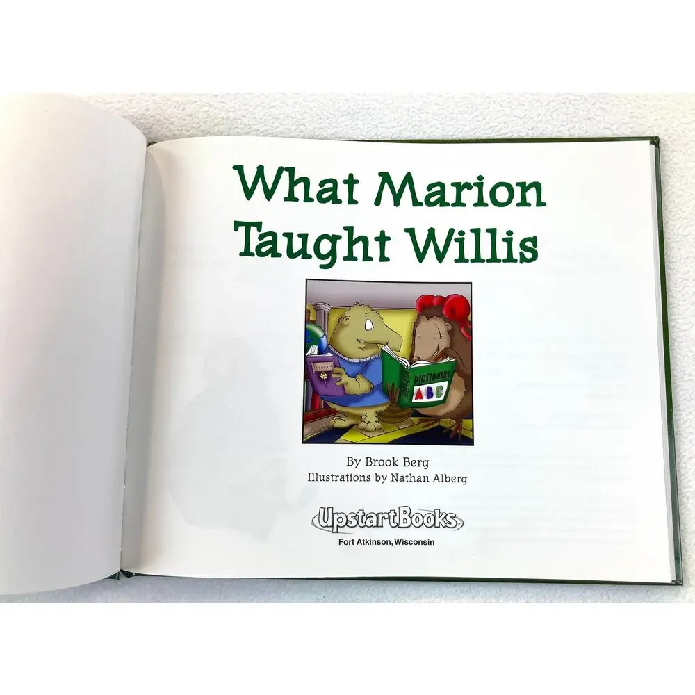 What Marion Taught Willis Book by Brook Berg Kids Children Like New